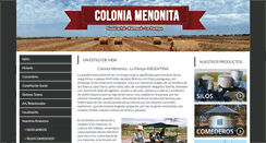 Desktop Screenshot of coloniamenonita.com.ar