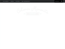 Tablet Screenshot of coloniamenonita.com